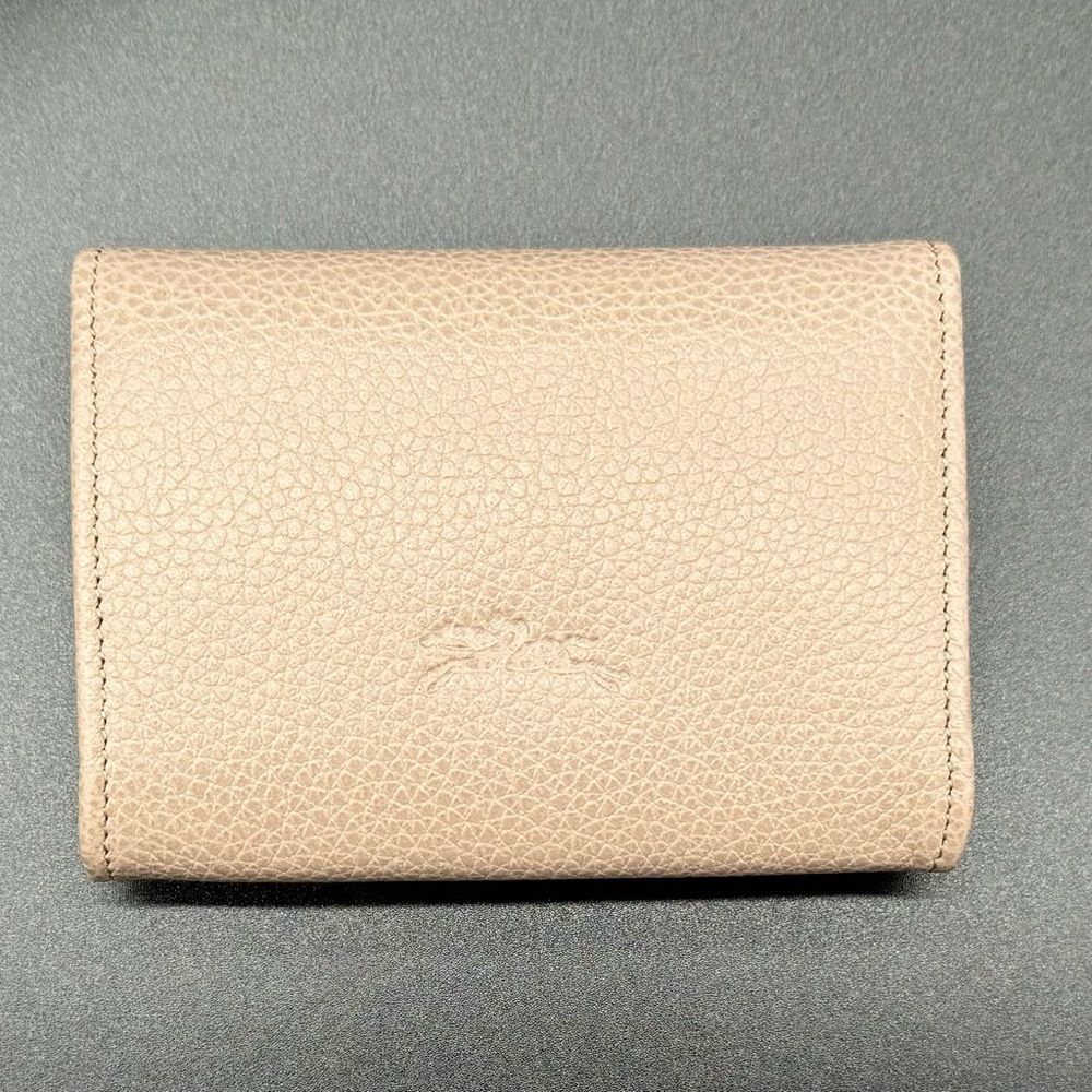 Longchamp Wallet Card Change Holder Turtledove Beige